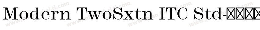 Modern TwoSxtn ITC Std字体转换